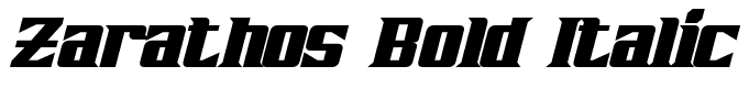 Zarathos Bold Italic
