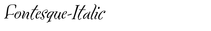 Fontesque-Italic