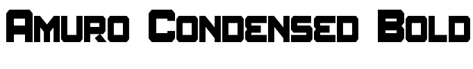 Amuro Condensed Bold