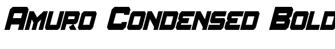 Amuro Condensed Bold Italic
