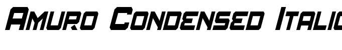 Amuro Condensed Italic
