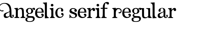 Angelic Serif Regular