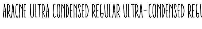 Aracne Ultra Condensed Regular Ultra-condensed Regular