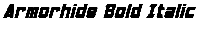 Armorhide Bold Italic
