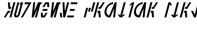 Aurebesh Cantina Italic