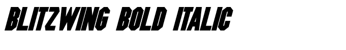 Blitzwing Bold Italic