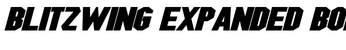 Blitzwing Expanded Bold Italic