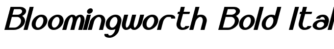 Bloomingworth Bold Italic