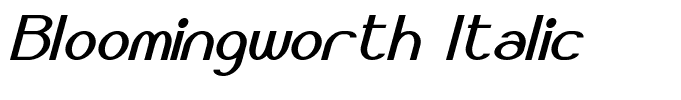 Bloomingworth Italic