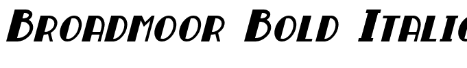 Broadmoor Bold Italic