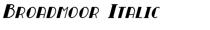 Broadmoor Italic