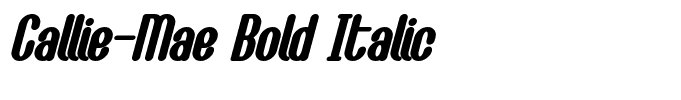 Callie-Mae Bold Italic