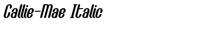 Callie-Mae Italic