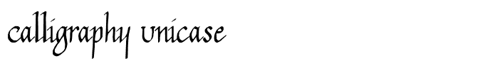Calligraphy Unicase