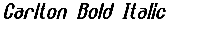 Carlton Bold Italic