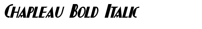 Chapleau Bold Italic