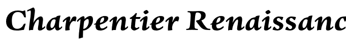 Charpentier Renaissance Demi Re Bold Italic