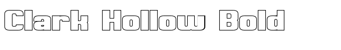 Clark Hollow Bold