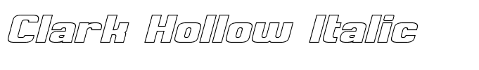 Clark Hollow Italic