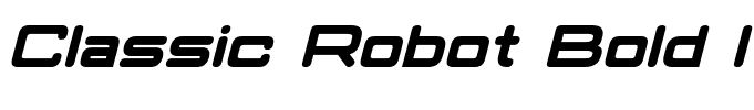 Classic Robot Bold Italic