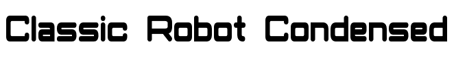 Classic Robot Condensed Bold