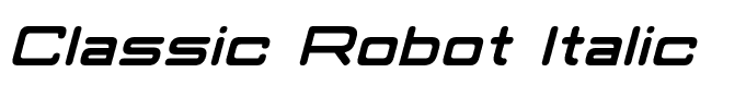 Classic Robot Italic