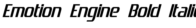 Emotion Engine Bold Italic