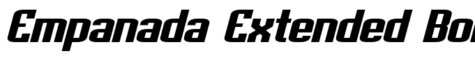 Empanada Extended Bold Italic