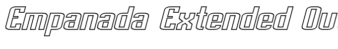 Empanada Extended Outline Italic