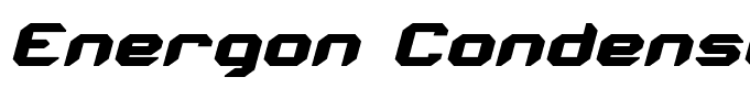 Energon Condensed Italic