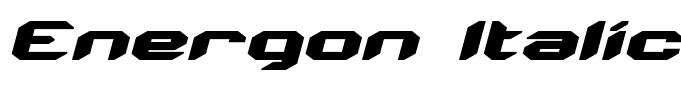 Energon Italic