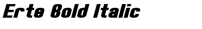 Erte Bold Italic