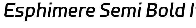Esphimere Semi Bold Italic