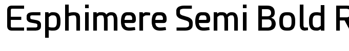 Esphimere Semi Bold Regular