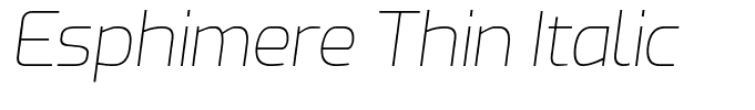 Esphimere Thin Italic
