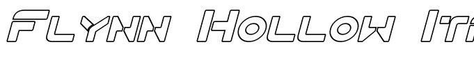 Flynn Hollow Italic