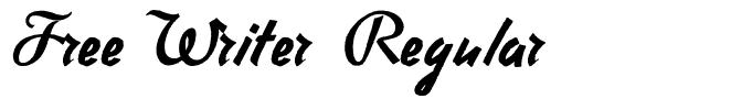 Free Writer Regular
