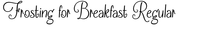 Frosting for Breakfast Regular