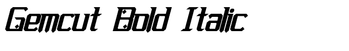 Gemcut Bold Italic