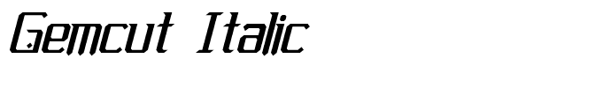 Gemcut Italic