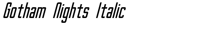 Gotham Nights Italic