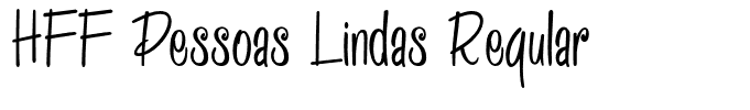 HFF Pessoas Lindas Regular