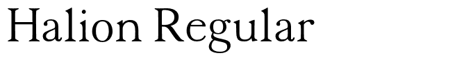Halion Regular