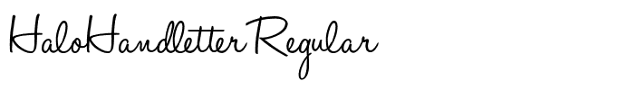 HaloHandletter Regular