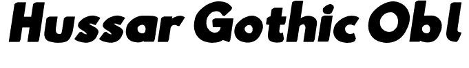 Hussar Gothic Obl