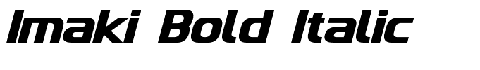 Imaki Bold Italic
