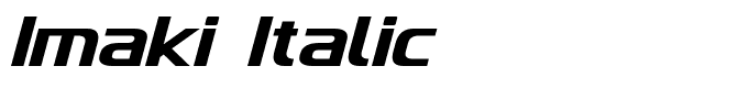 Imaki Italic