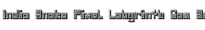 India Snake Pixel Labyrinth Gam 3d