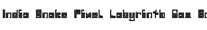 India Snake Pixel Labyrinth Gam Bold