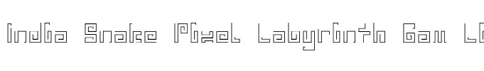 India Snake Pixel Labyrinth Gam Light